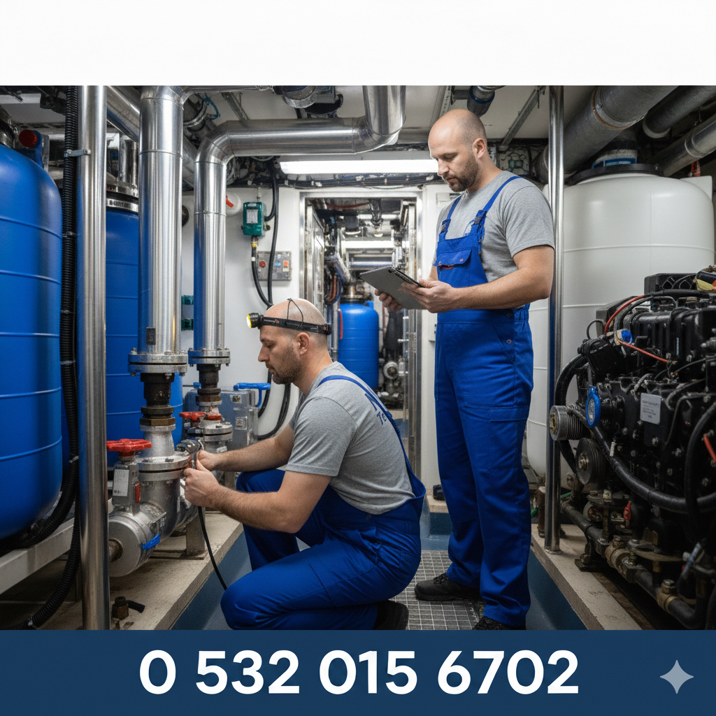 Gebze Tekne ve Marine Alanlarda Tesisat Desteği