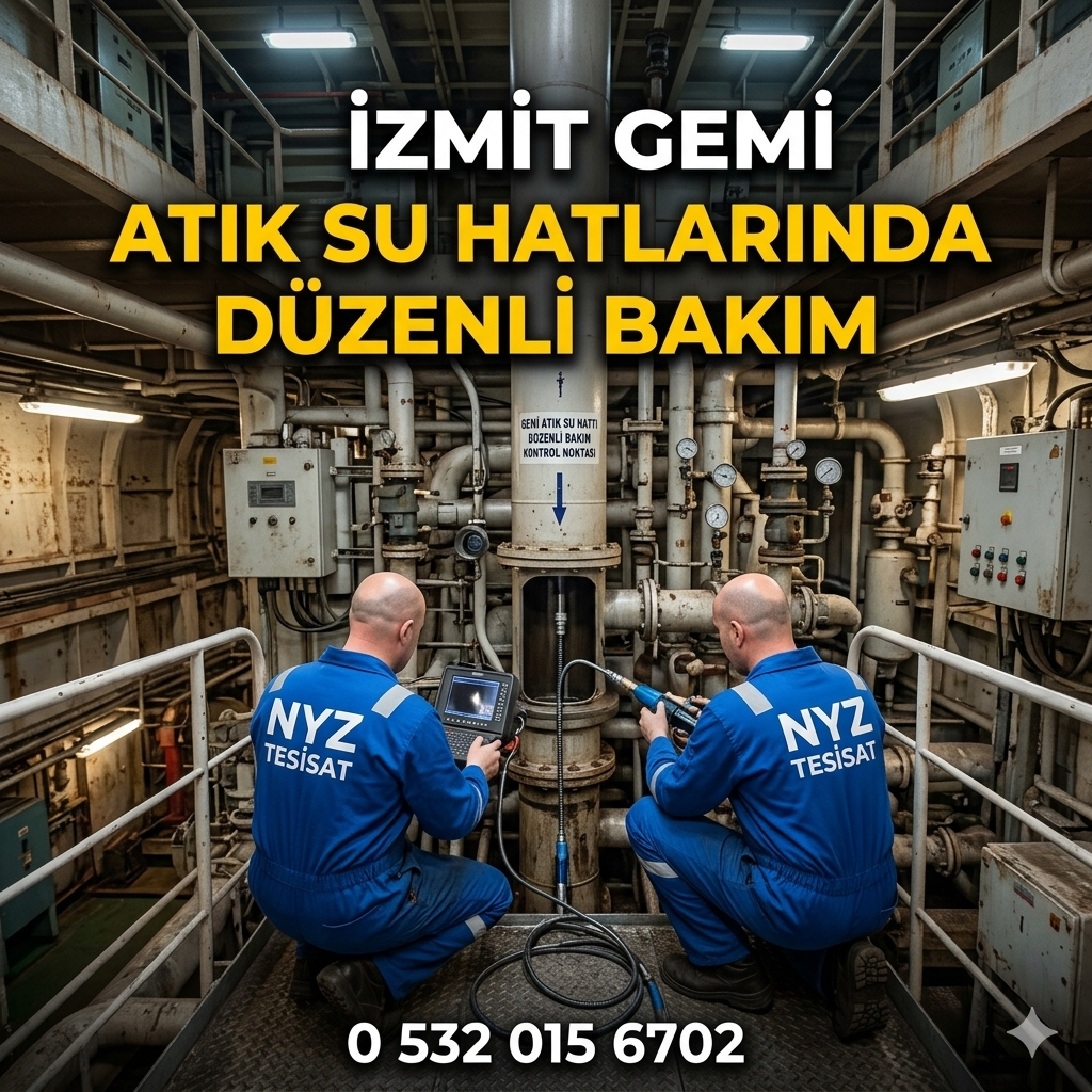 İzmit Gemi Atık Su Hatlarında Düzenli Bakım