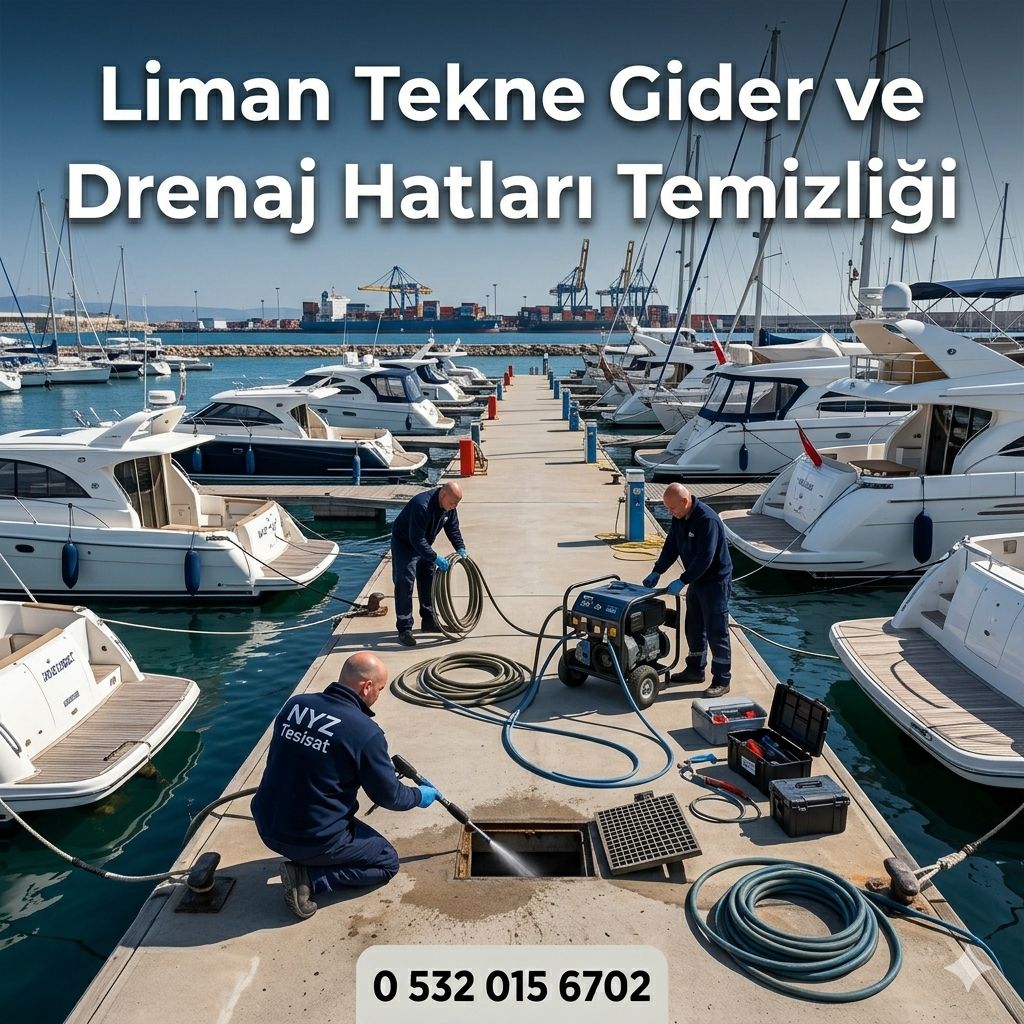 Liman Tekne Gider ve Drenaj Hatları Temizliği